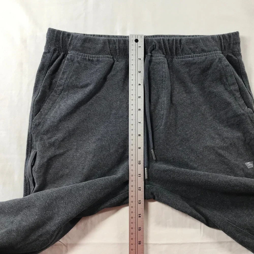 Mack Weldon Ace Sweatpants Mens Medium Tall Charcoal Grey Tapered Joggers French